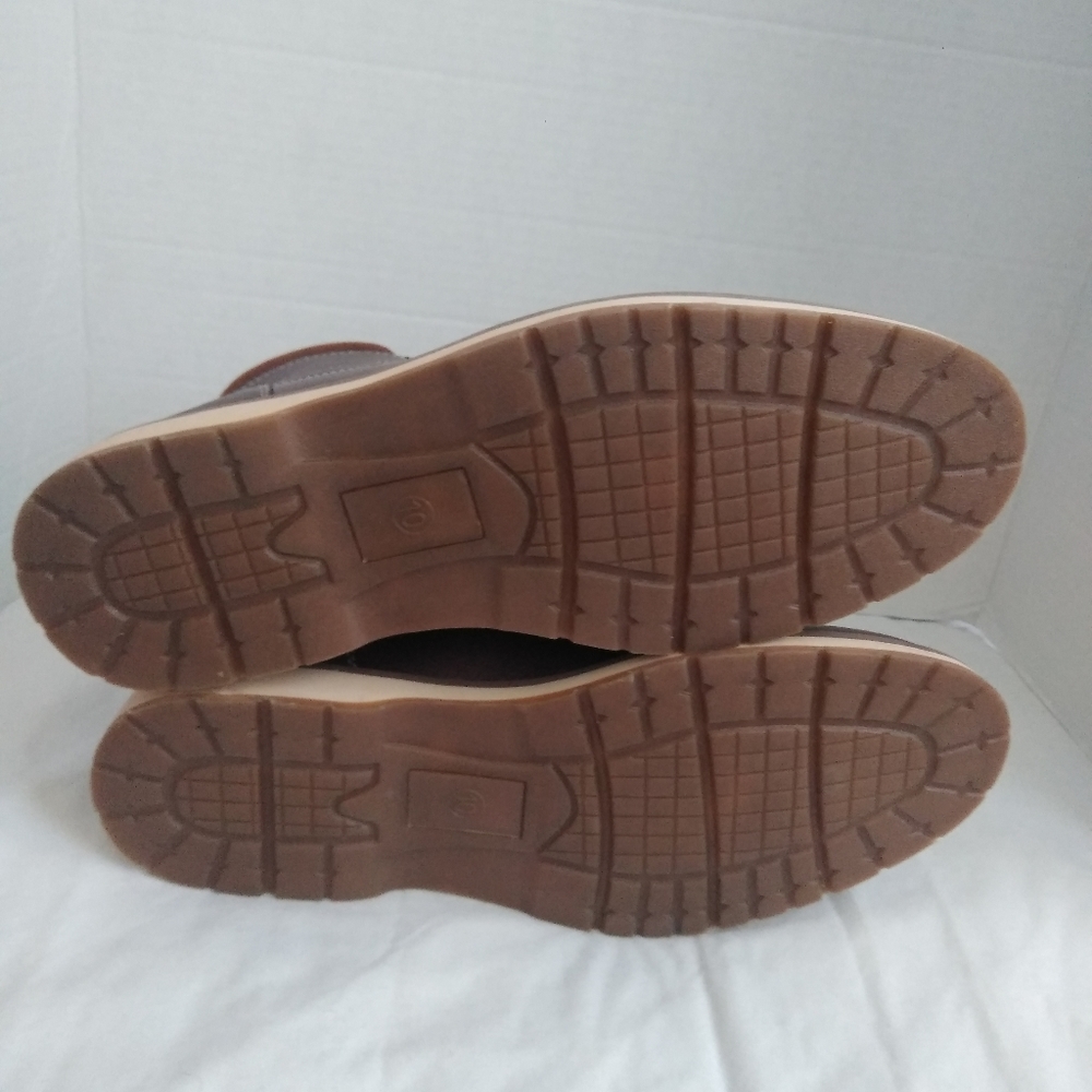 Goodfellow & Co Brown/Jarret Faux Leather Boots - Picture 4 of 6